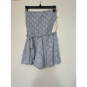 Blue Floral Romper